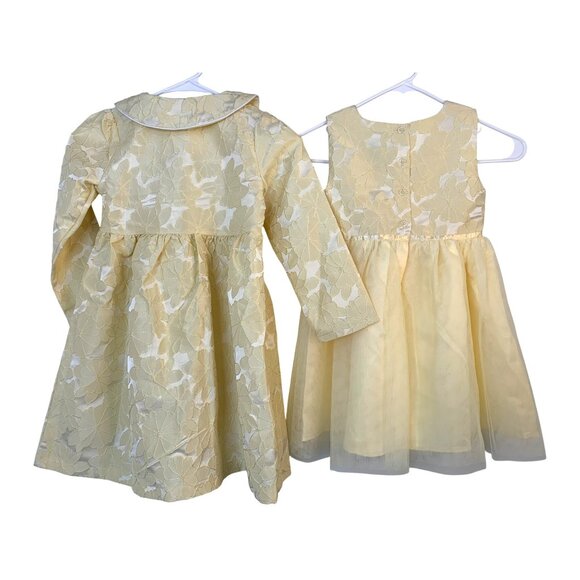 NWT Blueberi Boulevard Girls 2-Piece Yellow Dress & Coat Set Size 6 RAA10418 - Picture 12 of 13
